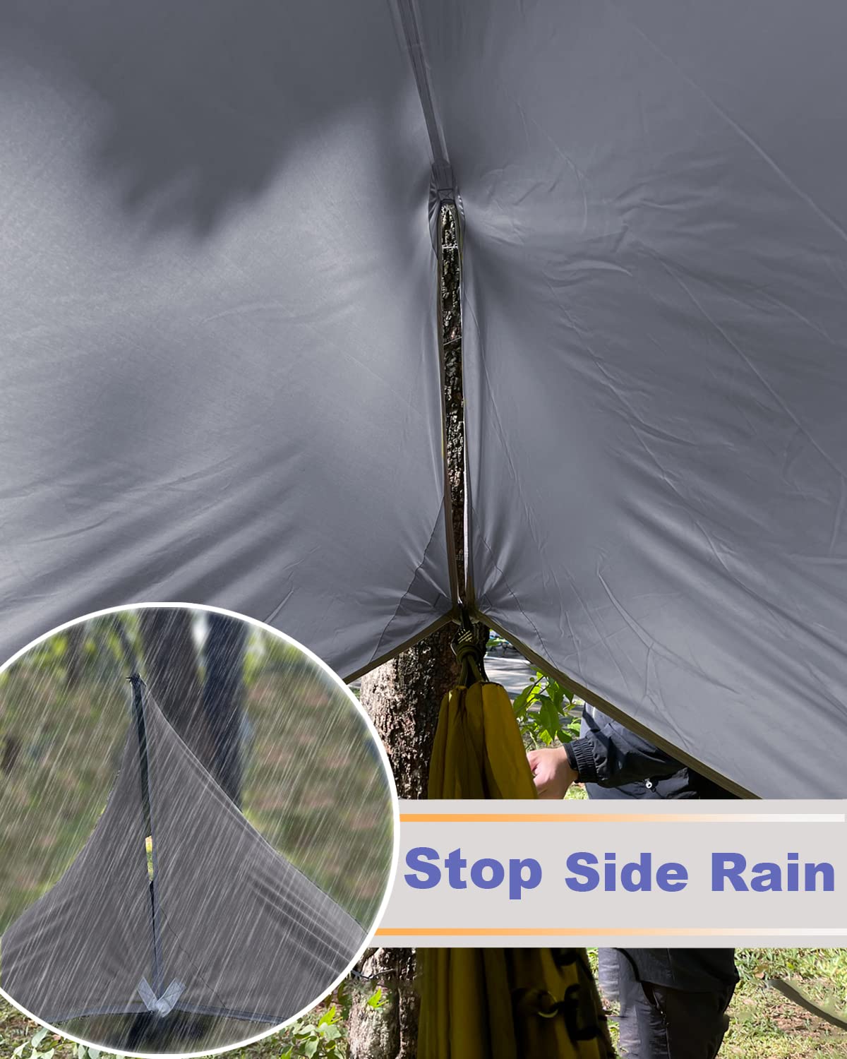 Sunyear hammock 106x55 inches demonstrates compact, lightweight option for up to 500 lbs.