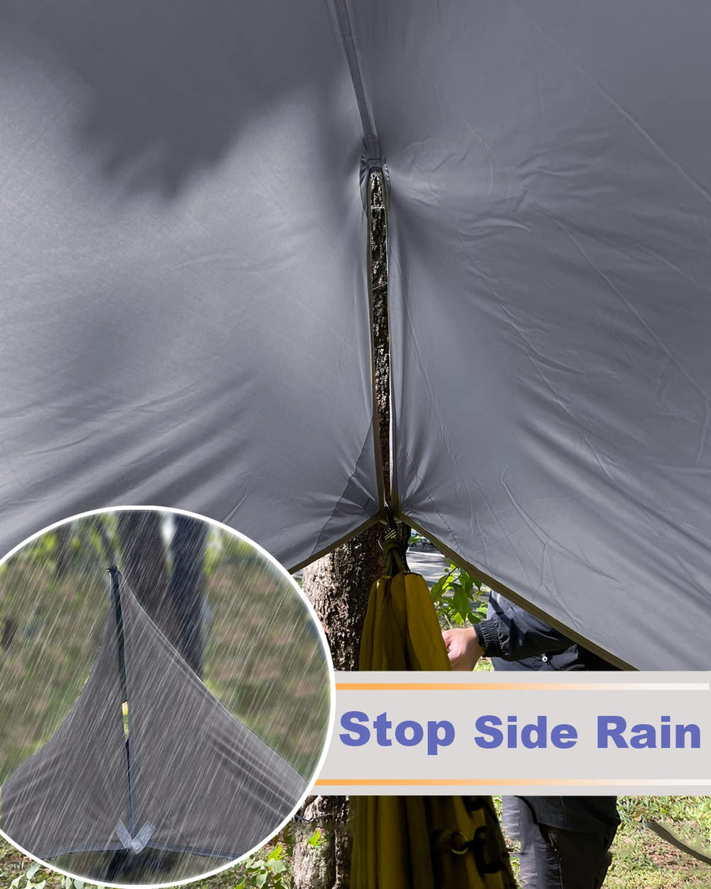 Sunyear hammock 106x55 inches demonstrates compact, lightweight option for up to 500 lbs.