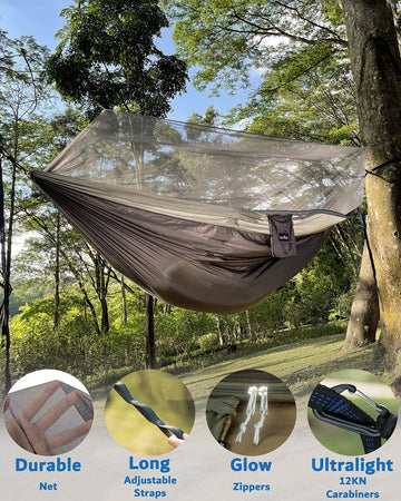 Sunyear two-size hammock options support up to 600 lbs