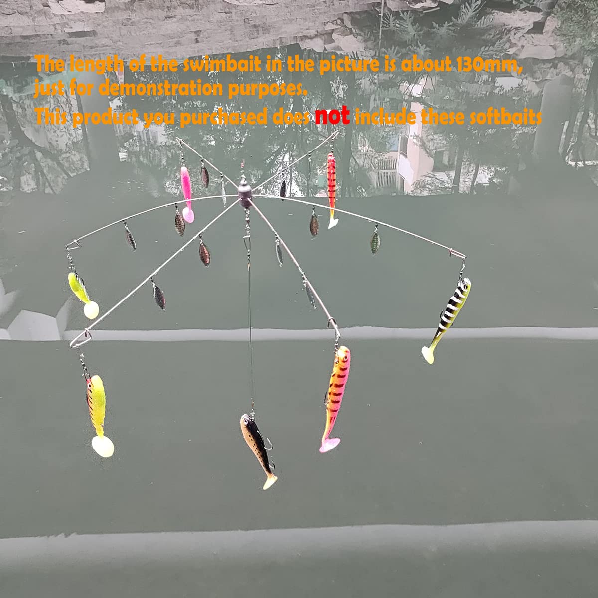 Suoliweng center towing loop enables adding bait for better strike opportunities.
