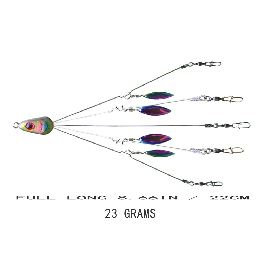 Suoliweng color-changing blades capture underwater attention to boost lure visibility.
