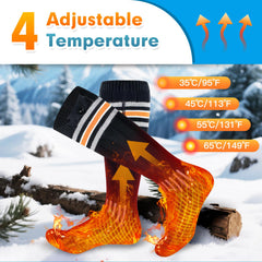 Suonncudst heated socks 360-degree heating wires for full toe-to-arch warmth.