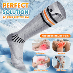 Suonncudst heated-socks 5000mAh battery pocket delivers extended warmth for hunting and skiing