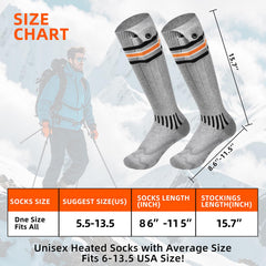 Suonncudst heated-socks four heat levels let you tailor warmth to conditions