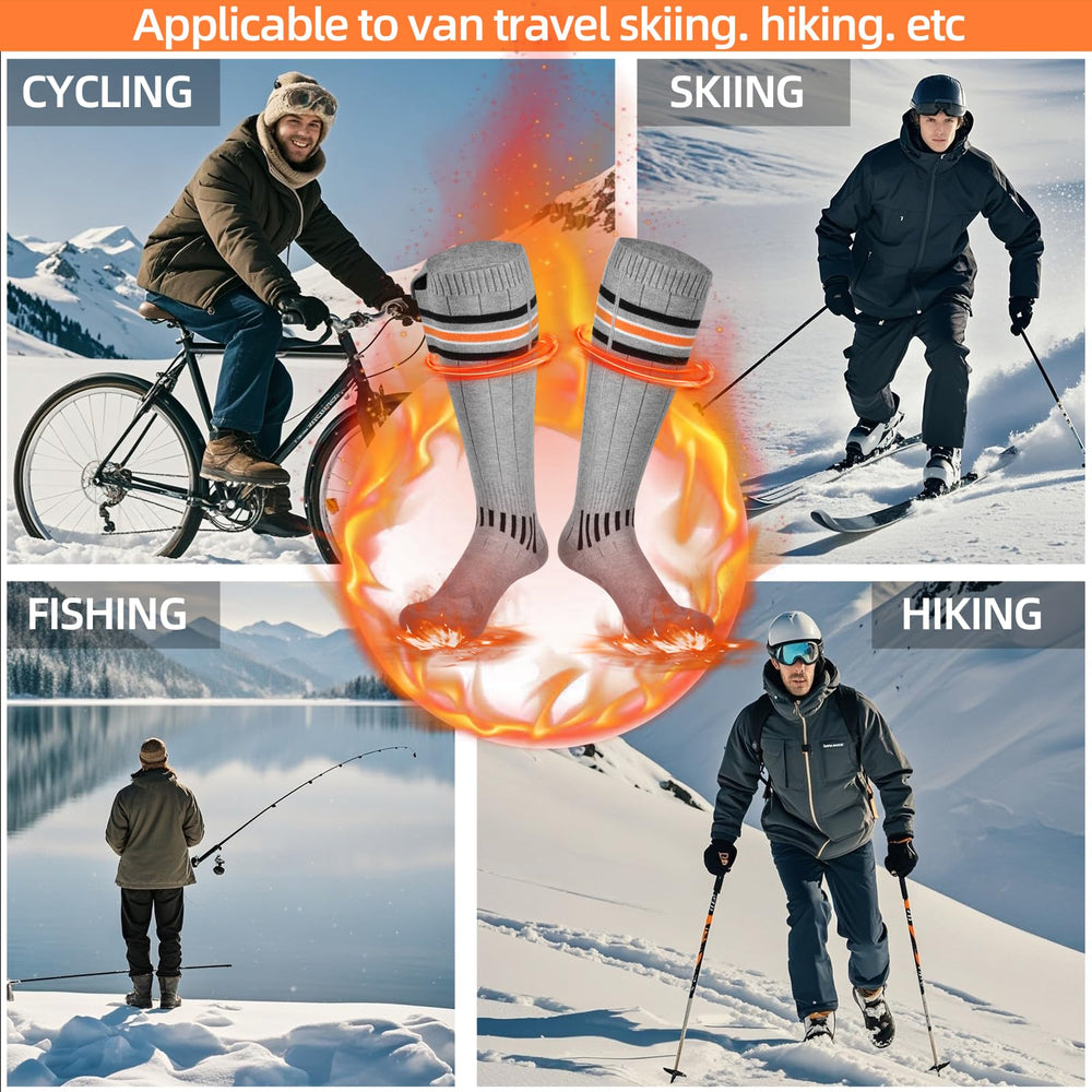 Suonncudst heated-socks ideal for hunting, skiing, camping in cold seasons