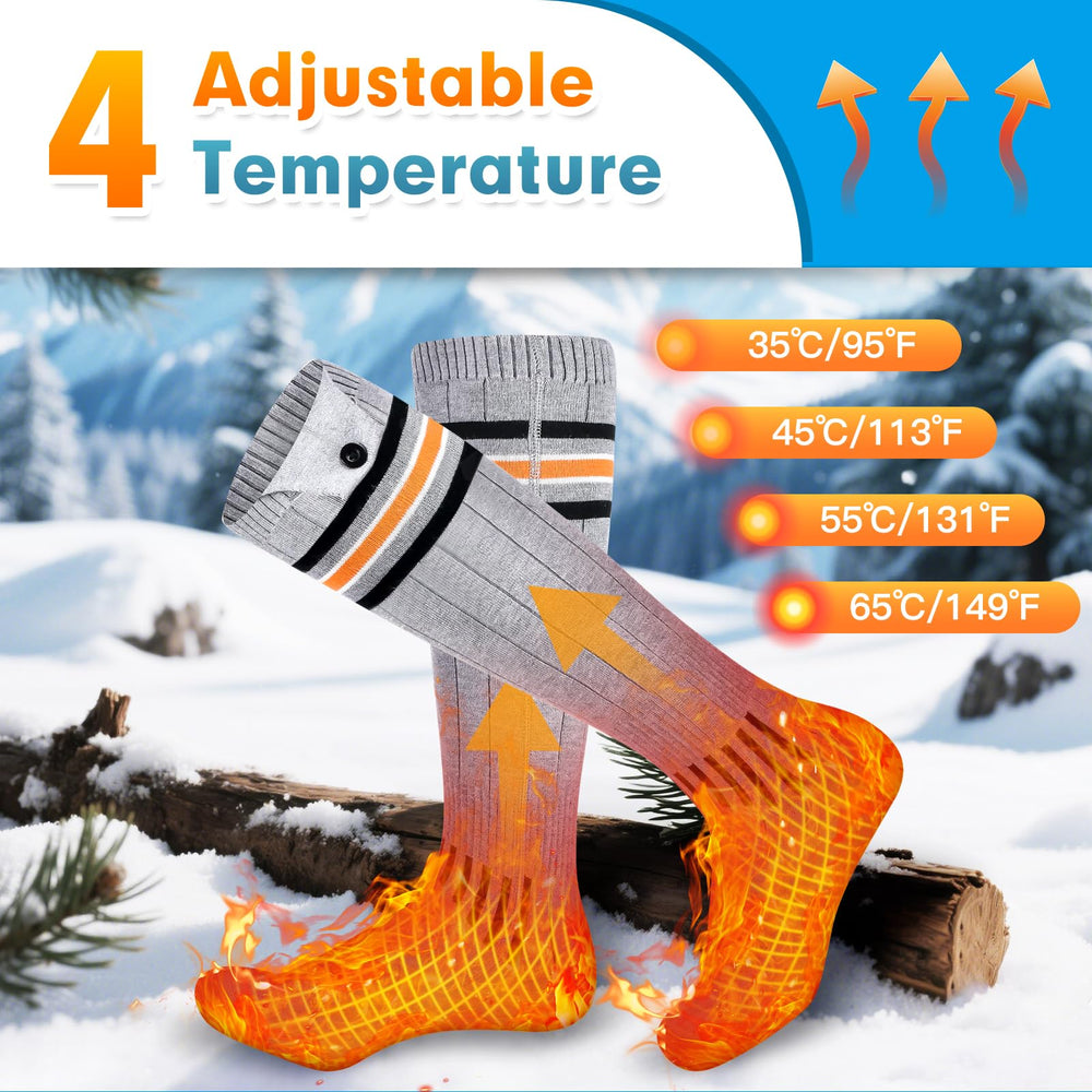 Suonncudst heated-socks soft breathable fabric keeps feet comfortable all day