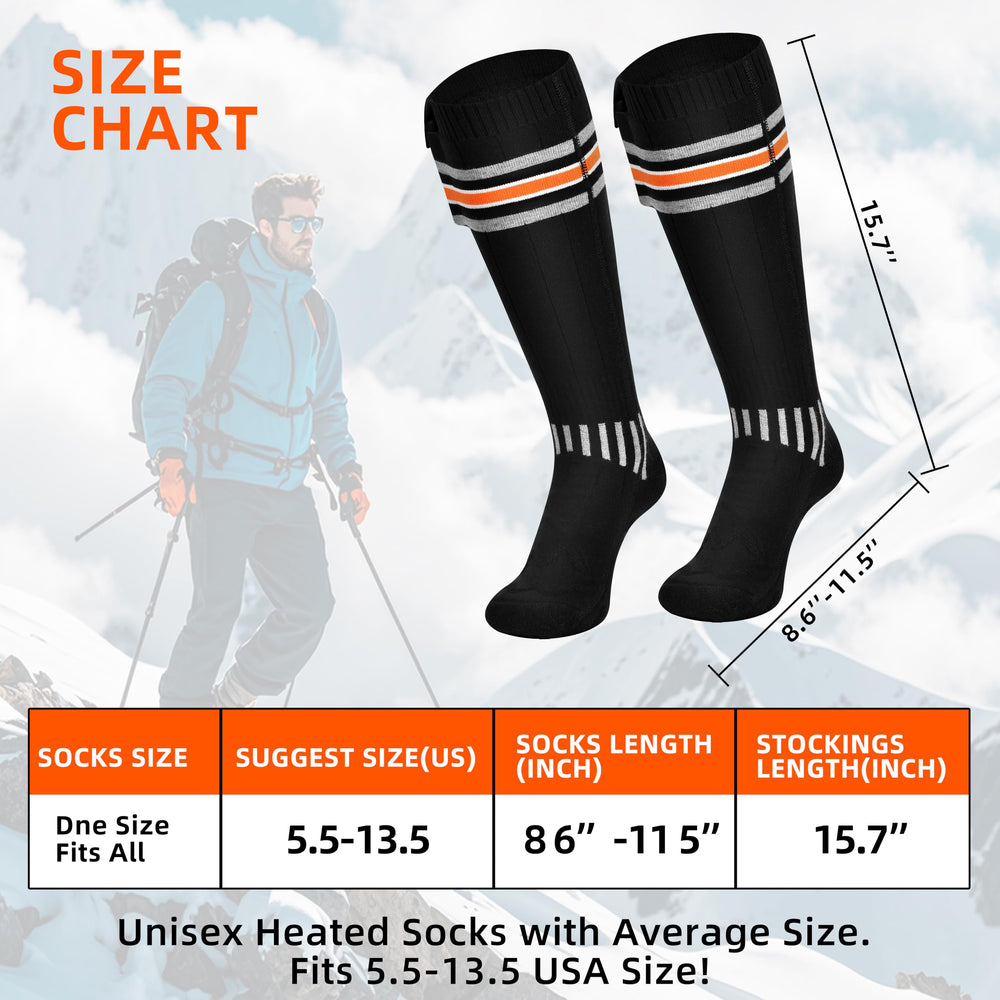 Suonncudst heated socks soft, breathable fabric for everyday comfort.