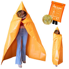 Supa Ant silicone fire cloak hood provides head protection in smoke