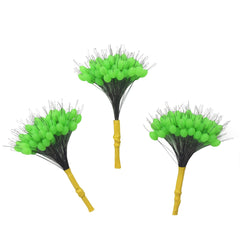 Green oval silicone bobber stopper