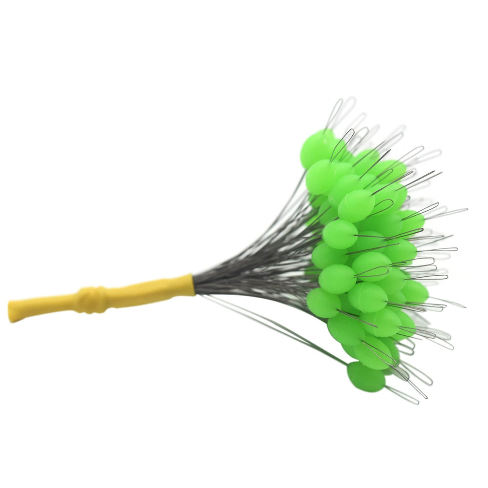 Eco-friendly green silicone fishing bobber stops