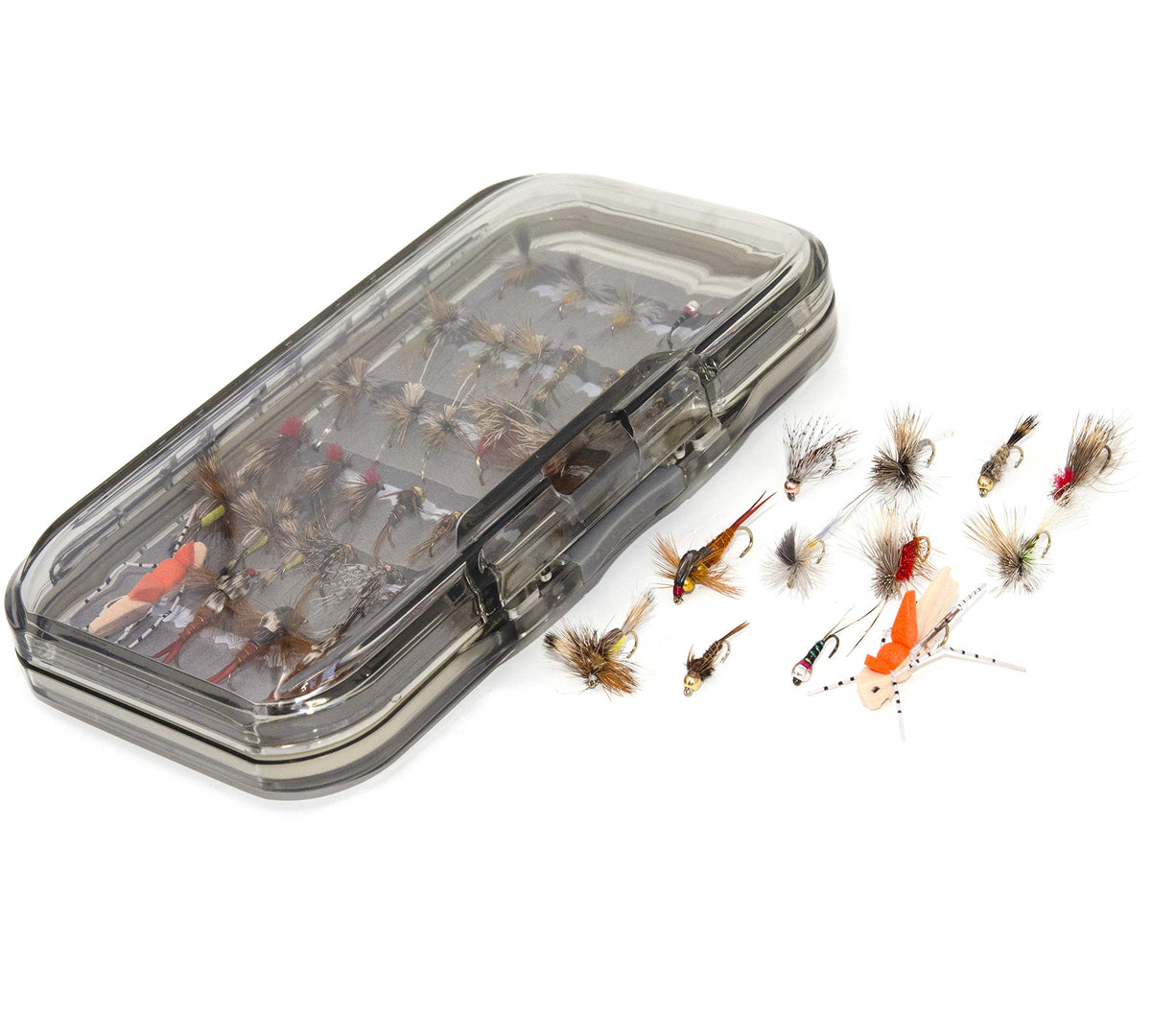Superbe Flies 32-flies assortment: dry, wet, nymph, and caddis patterns for trout