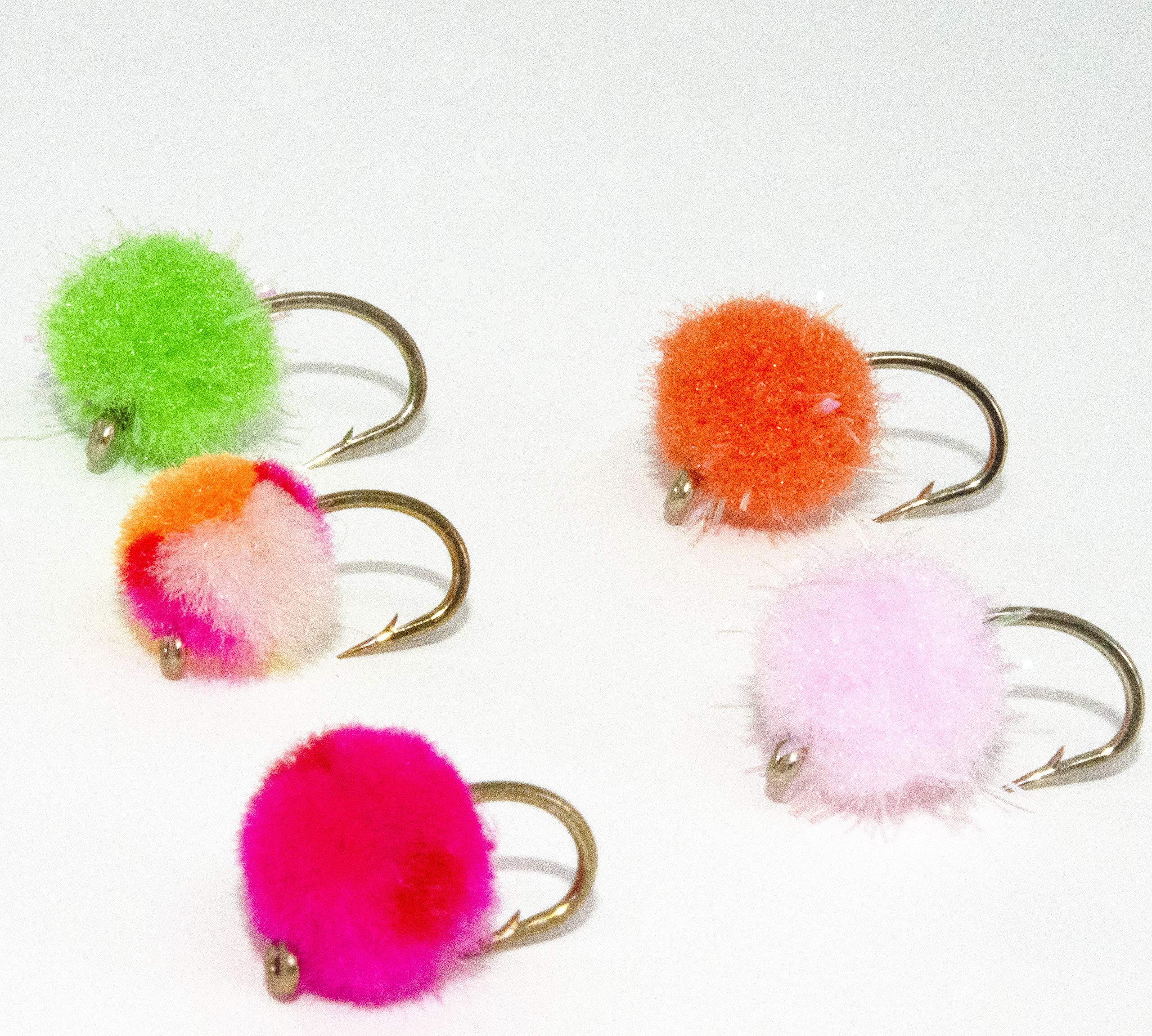 Superbe Flies trout and salmon glow bug set ready for a successful day