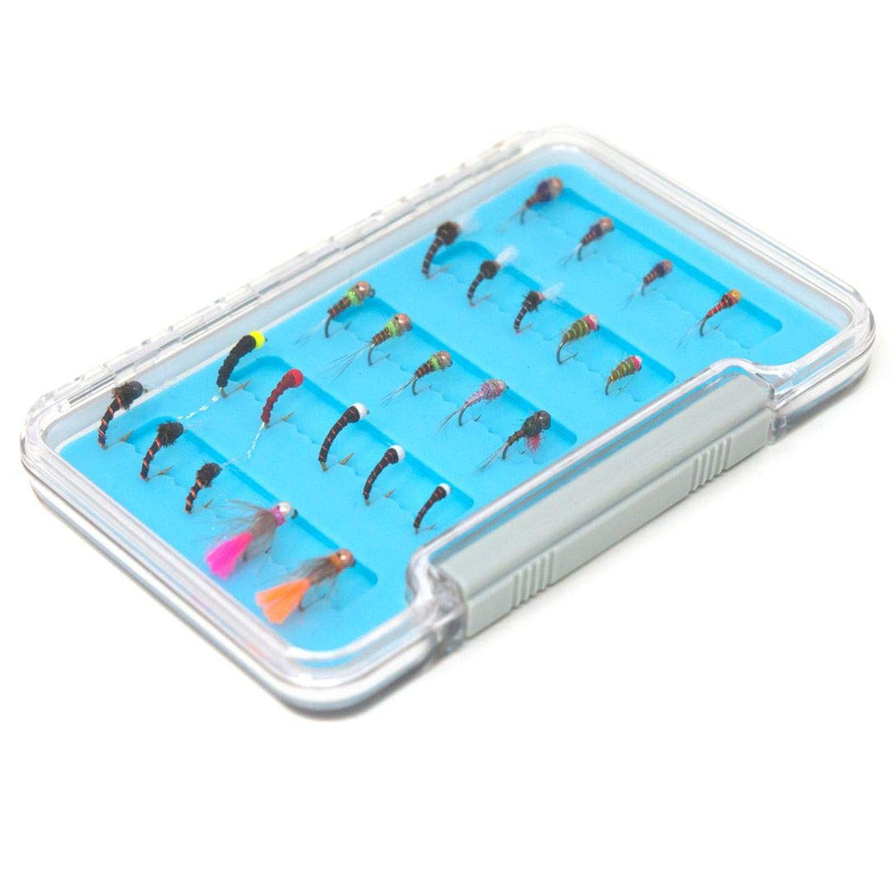 Superbe Flies tungsten and brass beads enhance sink and presentation.