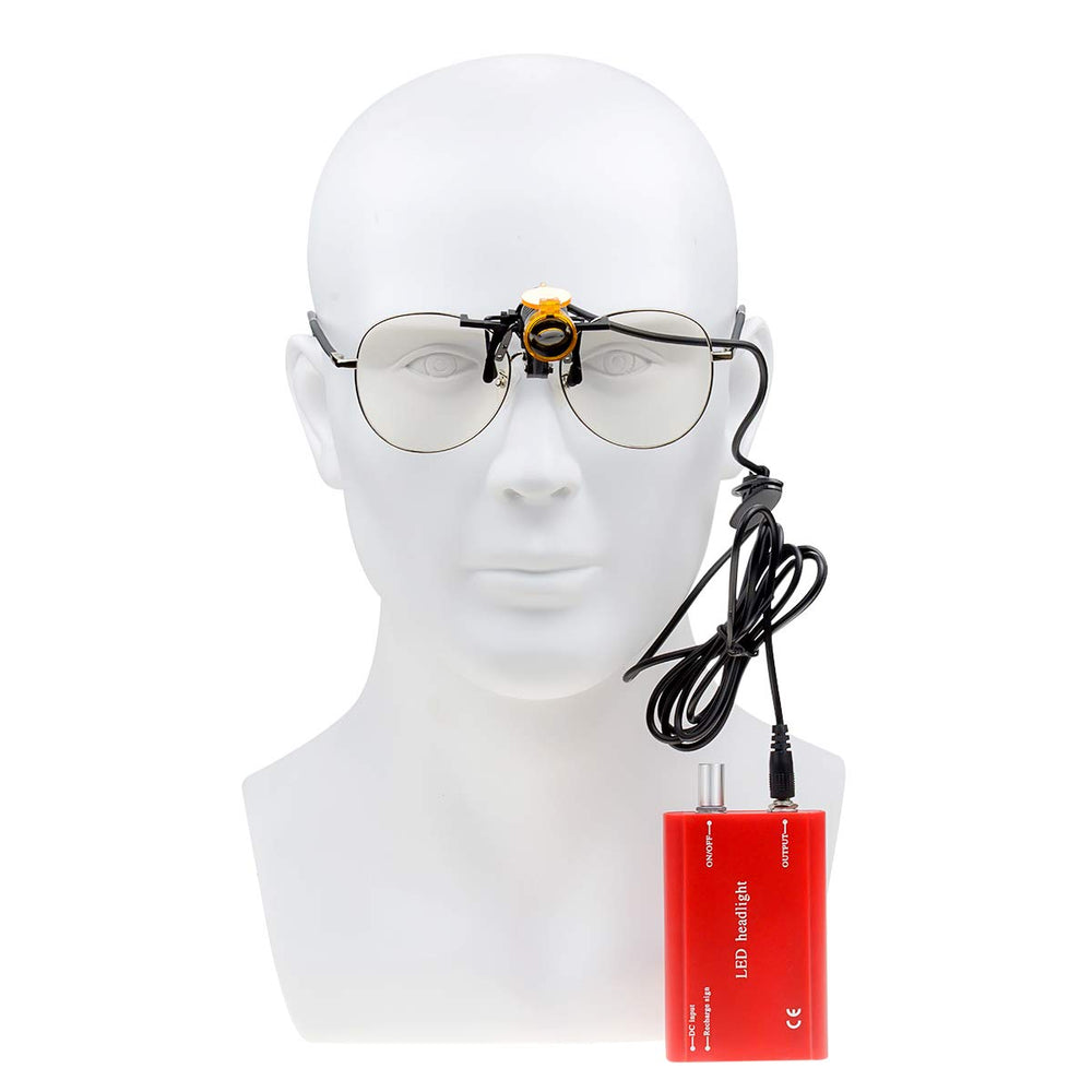 Superdental head light plastic body provides fast heat dissipation.