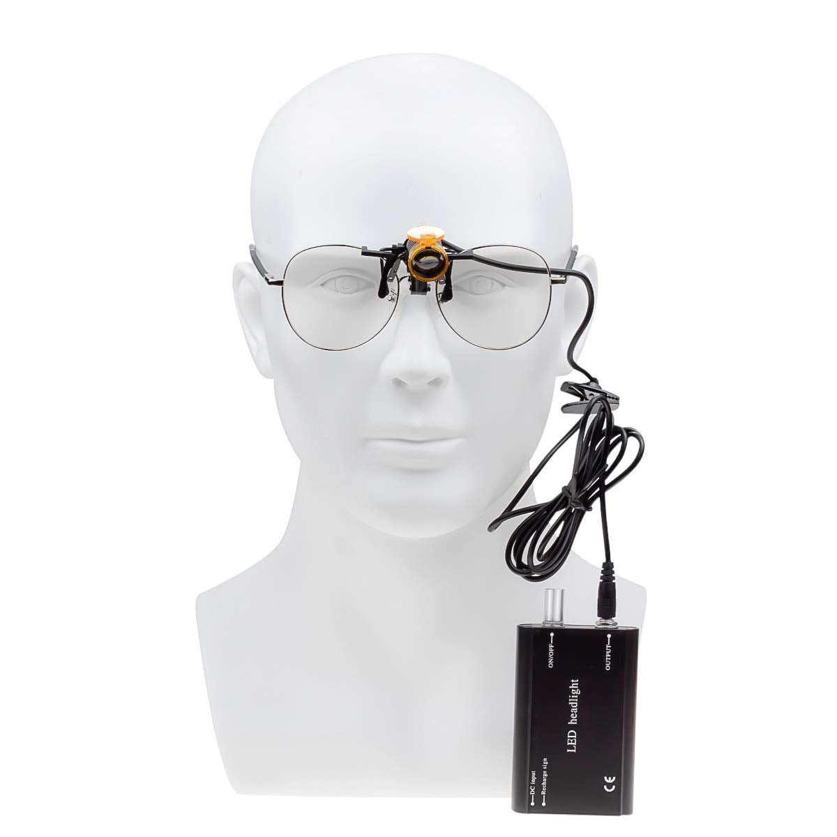 Superdental head light with loupe clip delivers precise, focused illumination for tasks