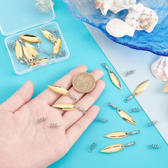 SUPERFINDINGS 15 pcs spring pins secure blades during retrieves.