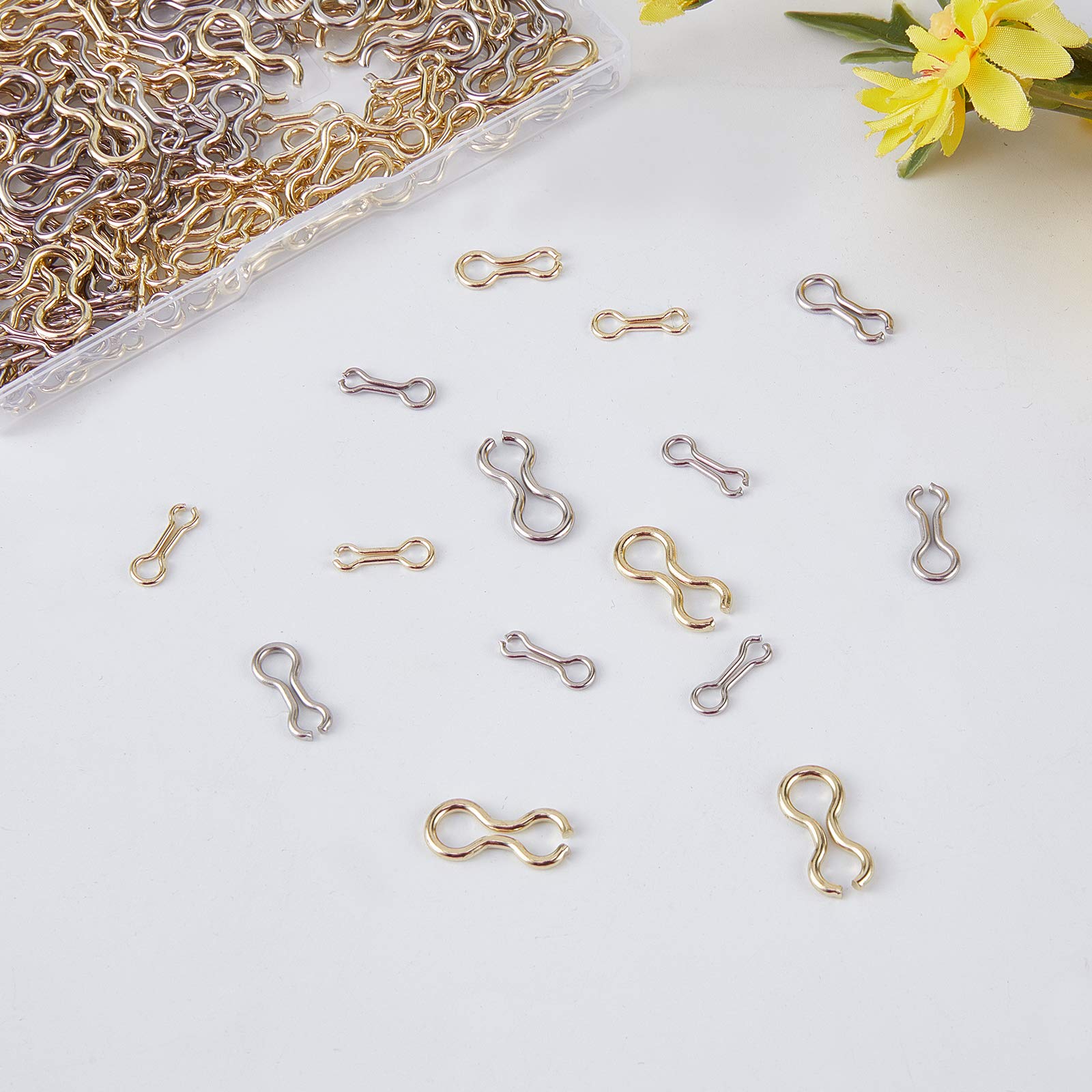 Golden 17.5x7.5x1.5mm sinker eyelets for fishing lures