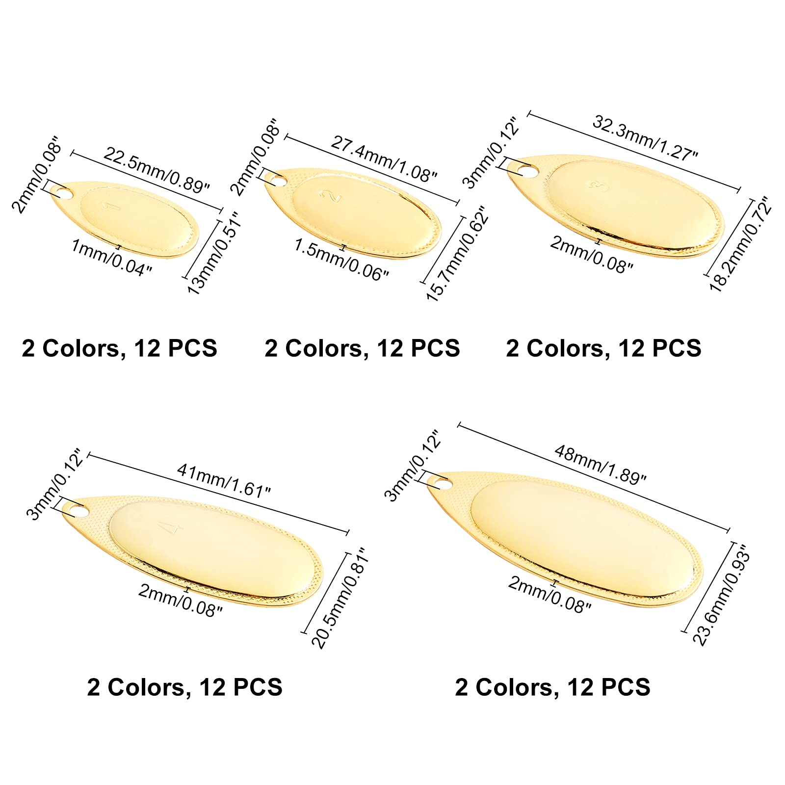 SUPERFINDINGS DIY lure blades let you customize glittering spinners for unique setups.