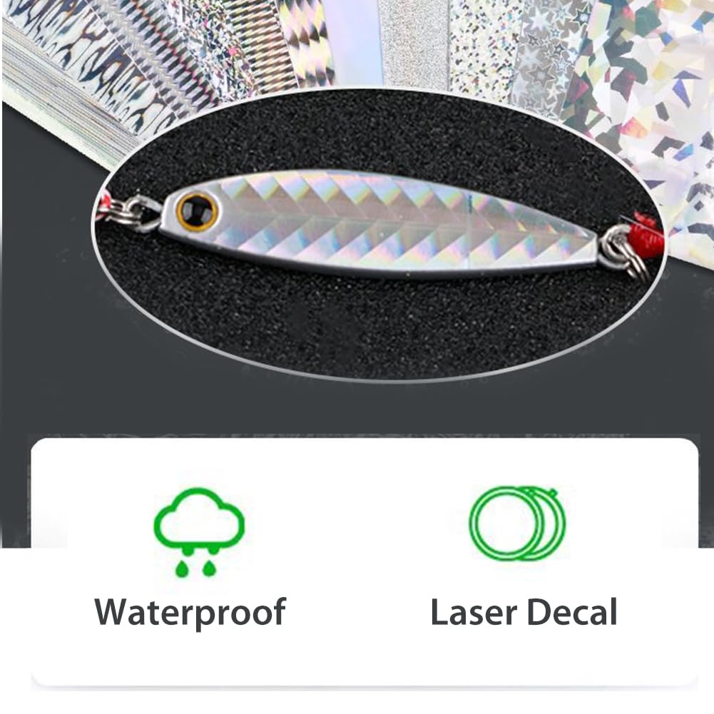SUPERFINDINGS easy-to-cut stickers fit various lure sizes for quick upgrades