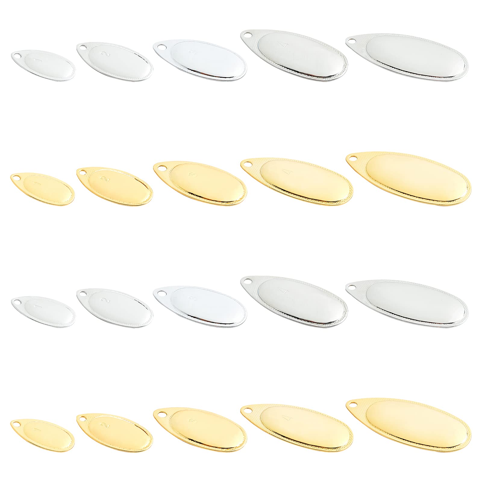 SUPERFINDINGS platinum shine spinner blades enhance lure visibility in murky water.