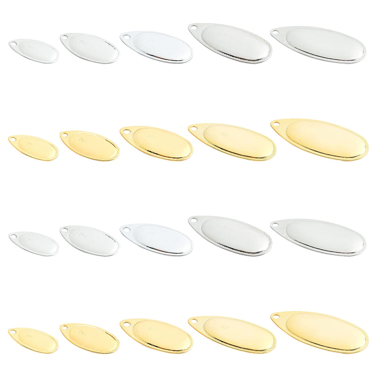 SUPERFINDINGS platinum shine spinner blades enhance lure visibility in murky water.