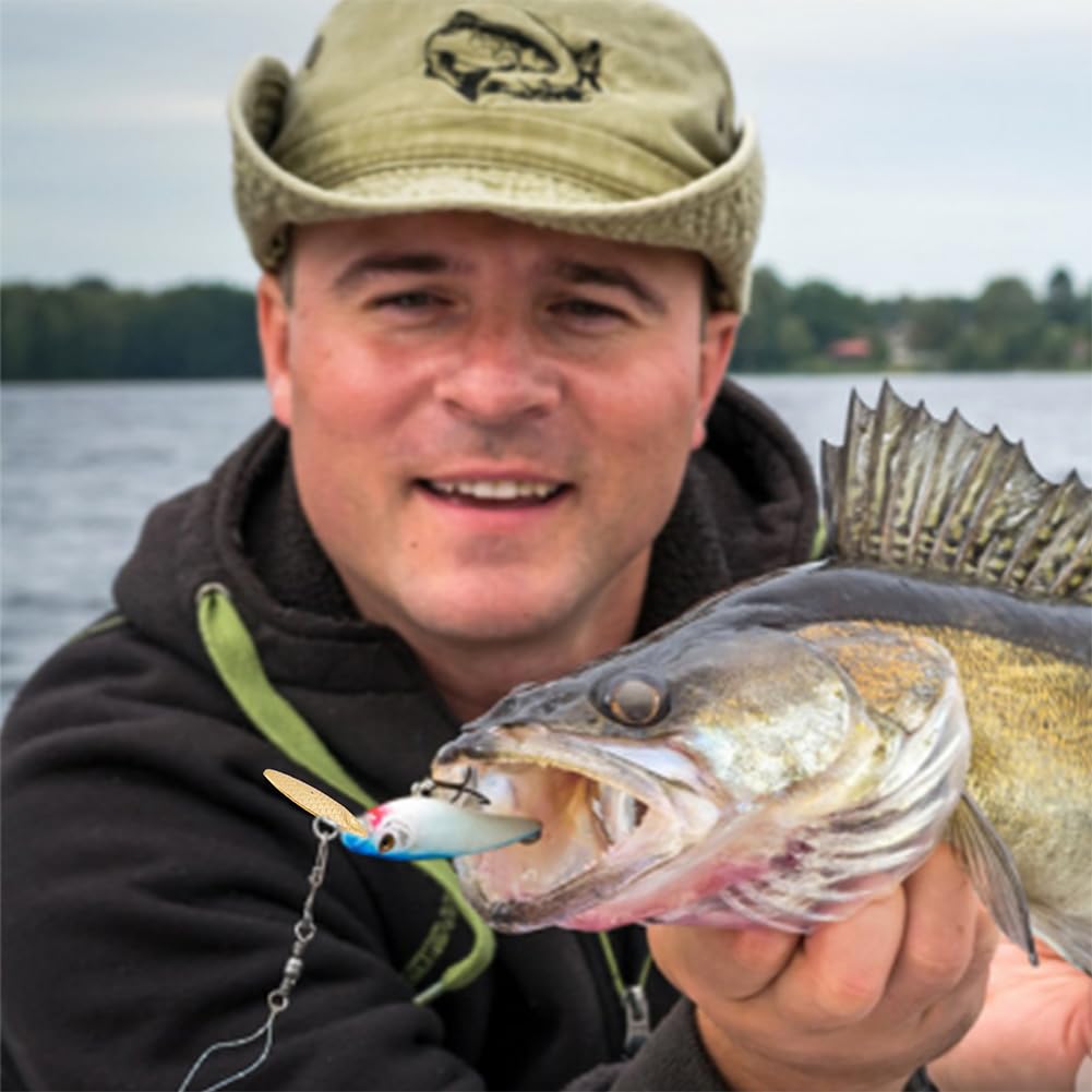 SUPERFINDINGS lure storage box with six compartments keeps baits organized