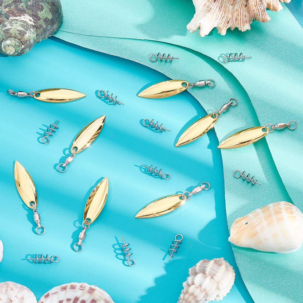 SUPERFINDINGS platinum blade spinner with high reflectivity for lures.