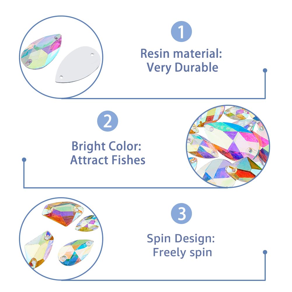 SUPERFINDINGS resin-finished spinner blade for durable, long-lasting use