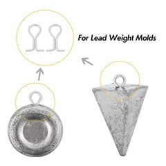 SUPERFINDINGS Sinker Eyes size-spec 13mm, 8mm, 1mm clearly visible