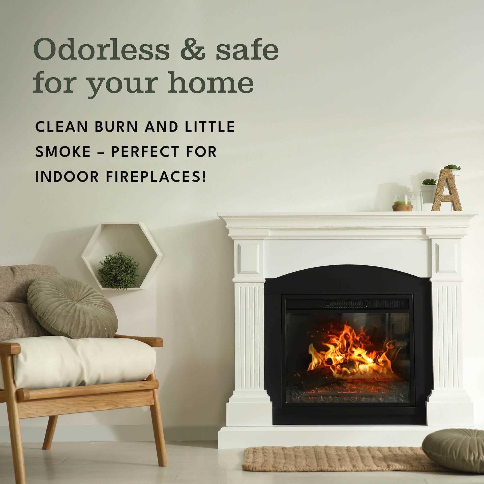 Superior Trading Co. oak mini firewood fire pit night conveys social gatherings with crackling heat.