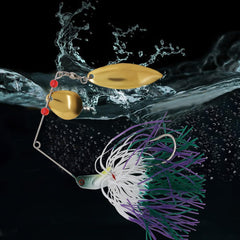 Close-up of jig hooks, hooks, swivels, and sinkers from the SUPERTHEO kit
