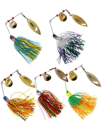 Complete SUPERTHEO fishing lure kit with tackle box ready for fishing