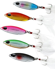 Close-up of laser color and electroplating finish on Model-J lure