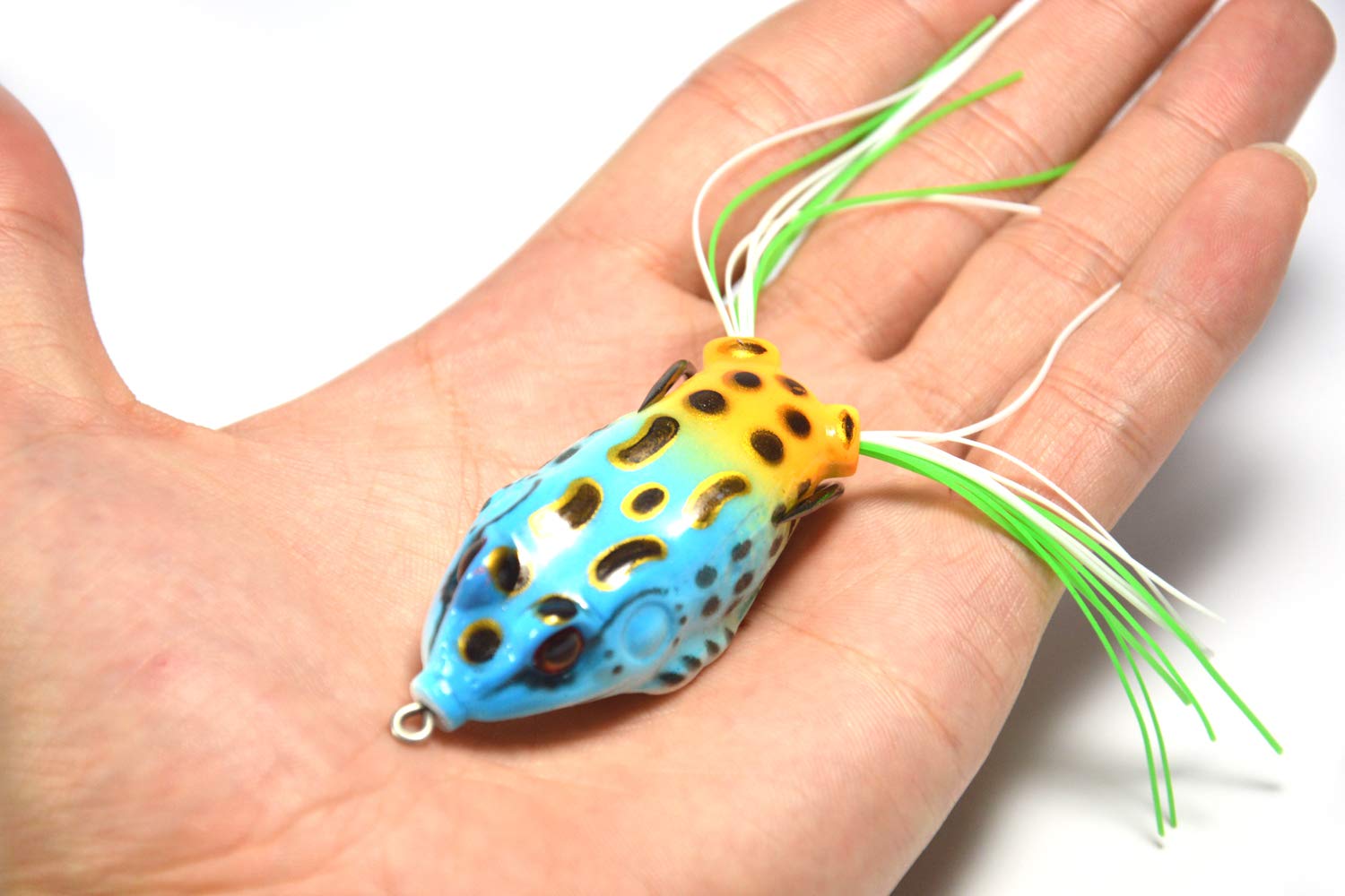 Durable soft plastic frog crankbait for topwater fishing 06