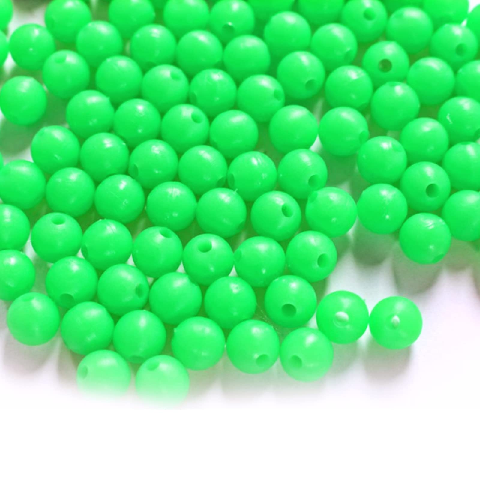 Supezturdi glow-in-the-dark 5mm fishing beads for catfish rigs – 100 pcs