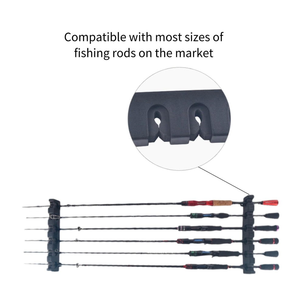 Elastic EVA lining inside the rod holder protecting fishing rods