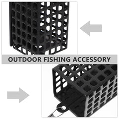 Square bait cage design close-up for carp fishing
