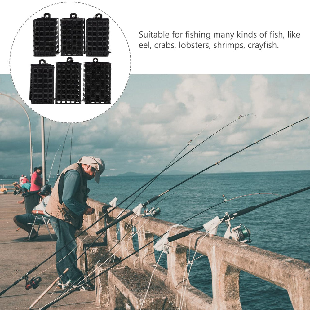 Lightweight, portable bait cages set for outdoor fishing