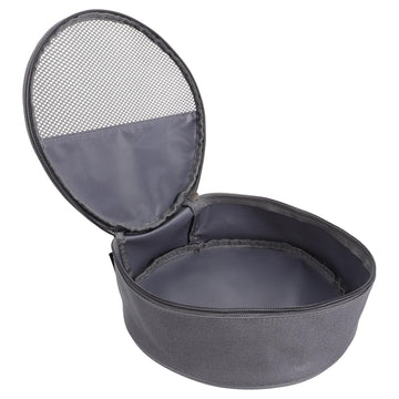 SUPVOX Camping Dish Bag interior mesh grid separates utensils for quick access.