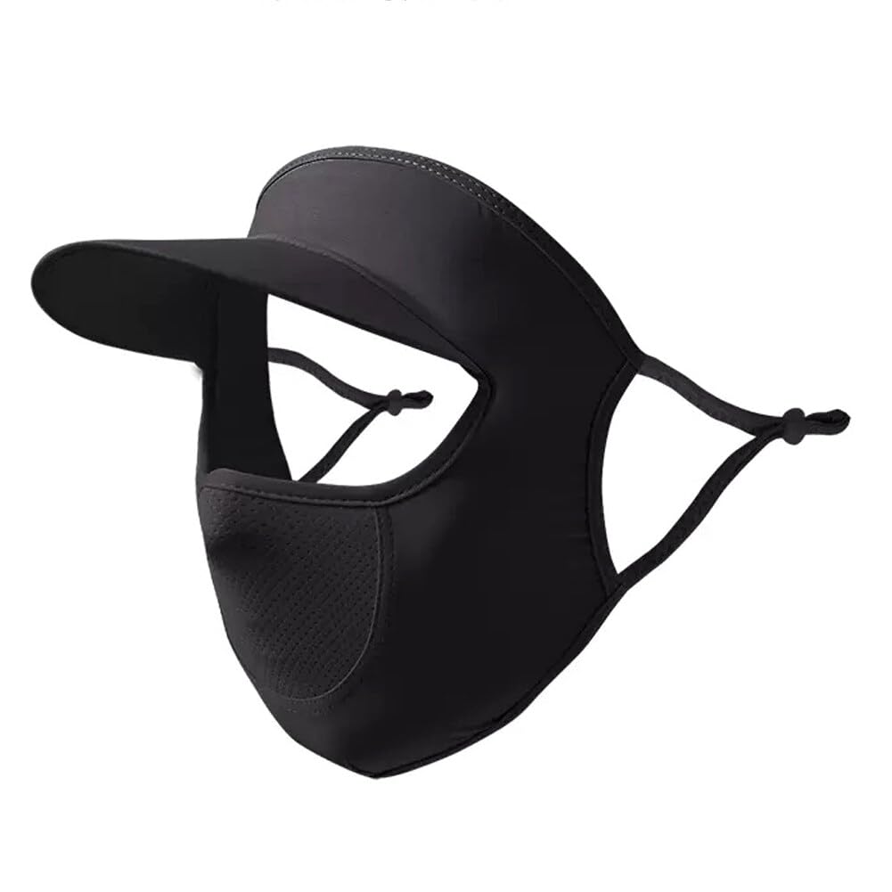 Surakey black windproof full face cover for outdoor use