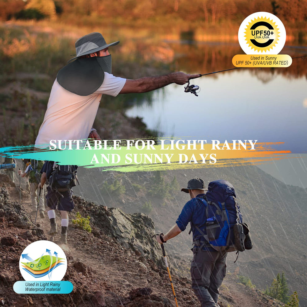 Surblue adjustable chin strap secures the hat against wind while active.
