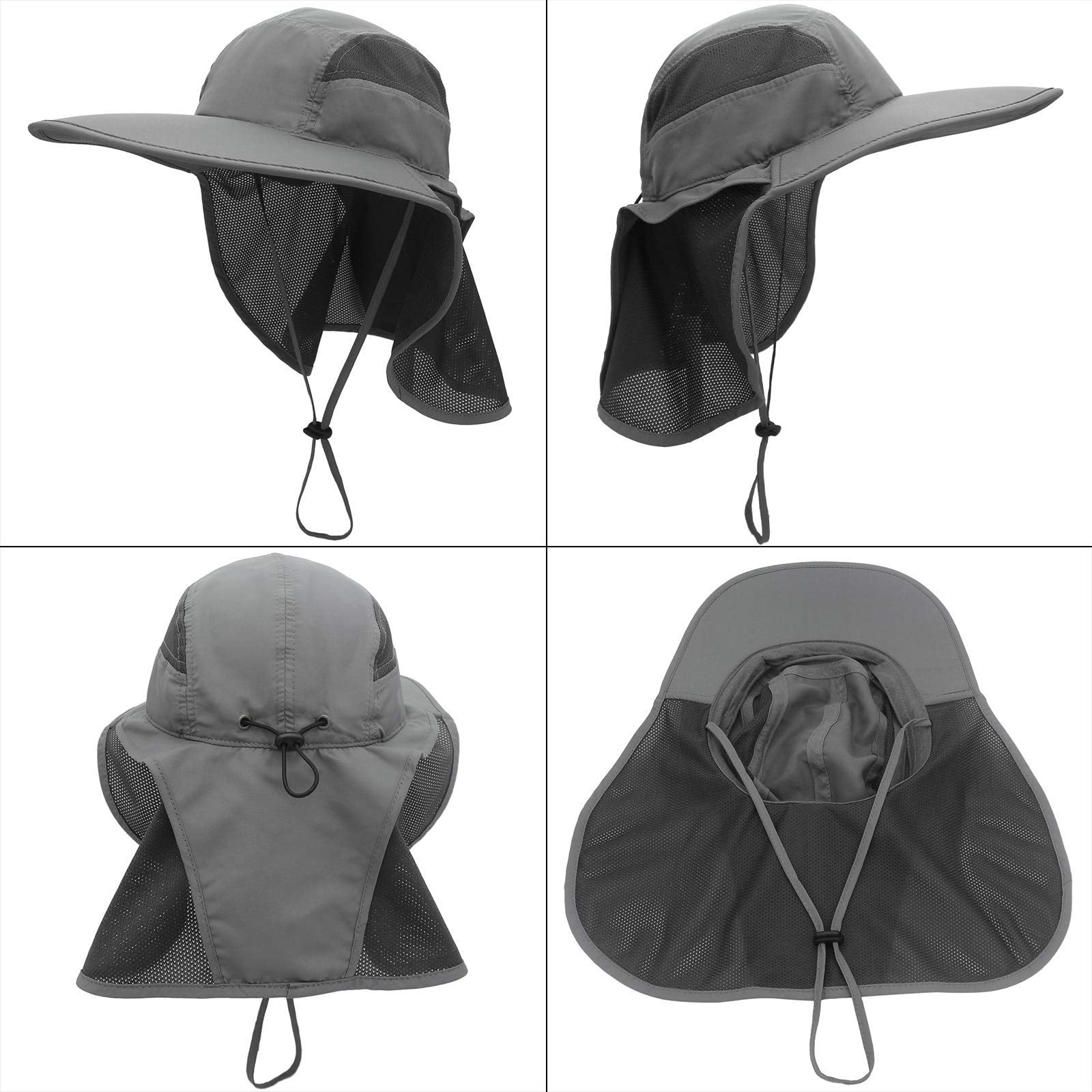 Surblue adjustable sun hat with drawstring for a secure, windy-day fit.