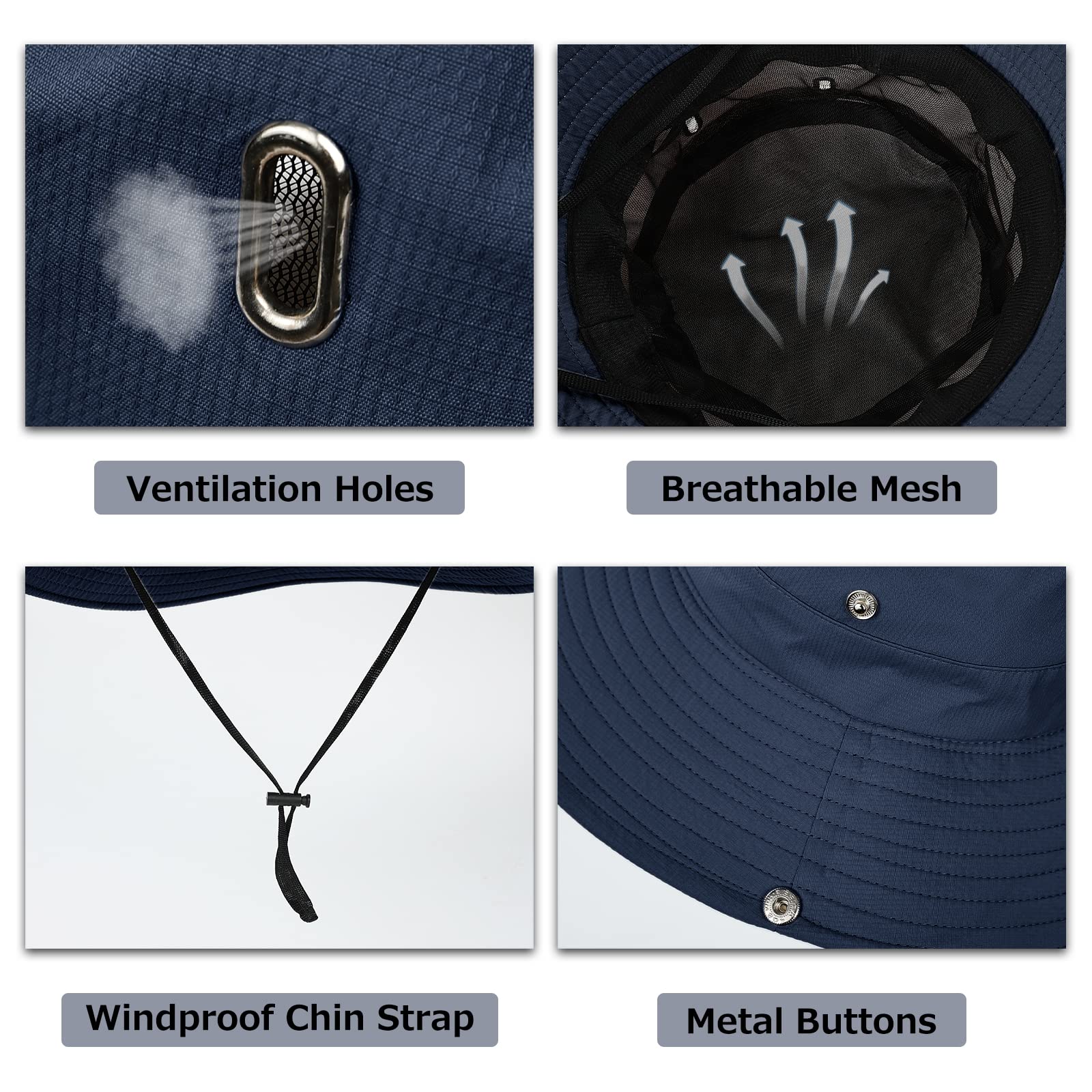 Surblue Boonie hat foldable design fits in a backpack