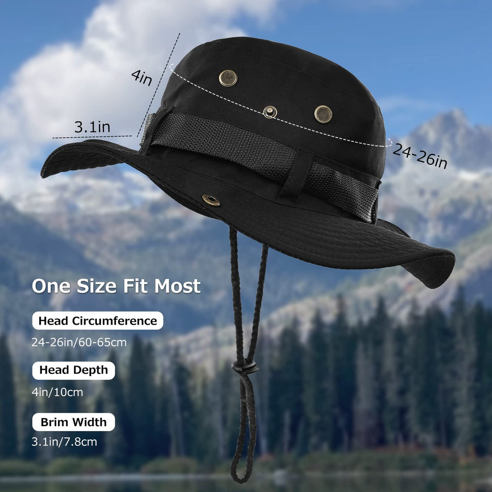 Surblue Boonie sun hat with adjustable chin strap for windy days