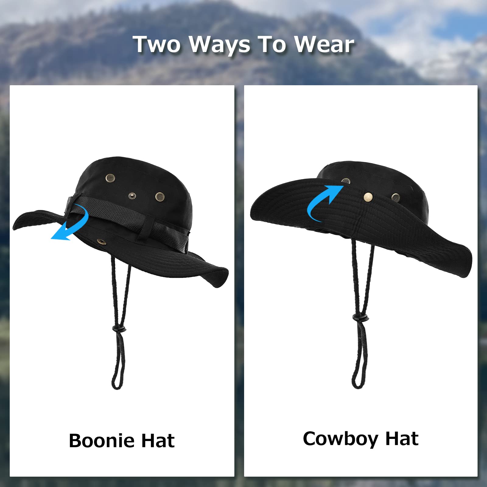 Surblue Boonie sun hat provides face and neck coverage