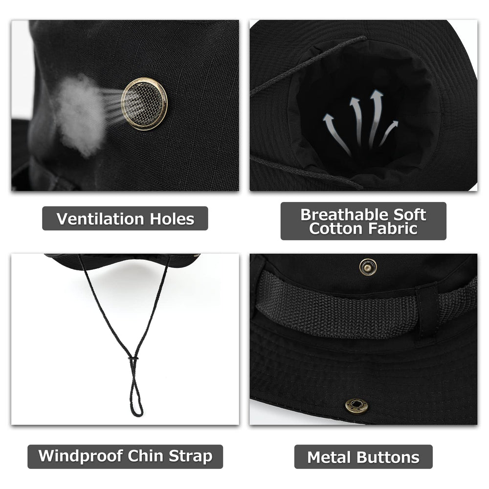 Surblue Boonie sun hat folded for packable travel convenience