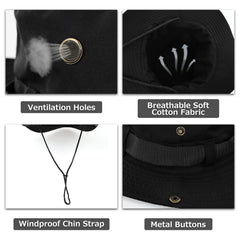 Surblue Boonie sun hat folded for packable travel convenience
