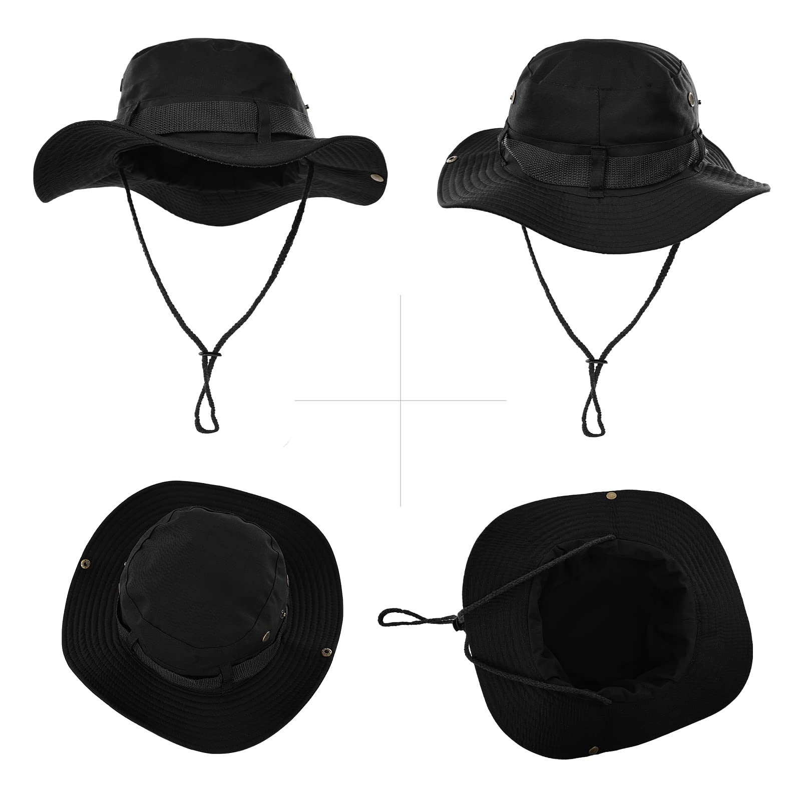 Surblue Boonie sun hat side view promotes wind-friendly stability