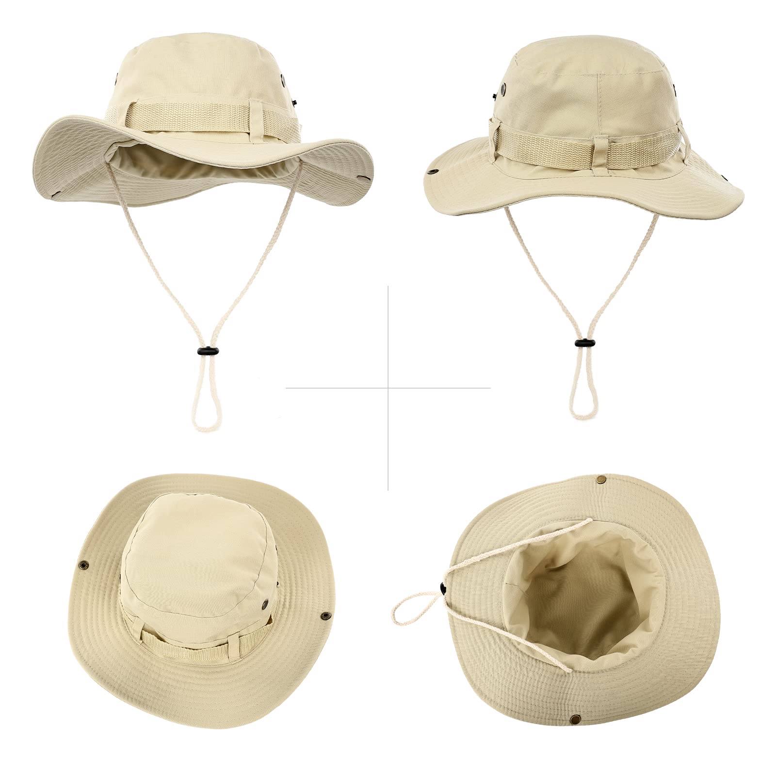 Surblue Boonie Sun Hat wide brim shields face under bright sun.