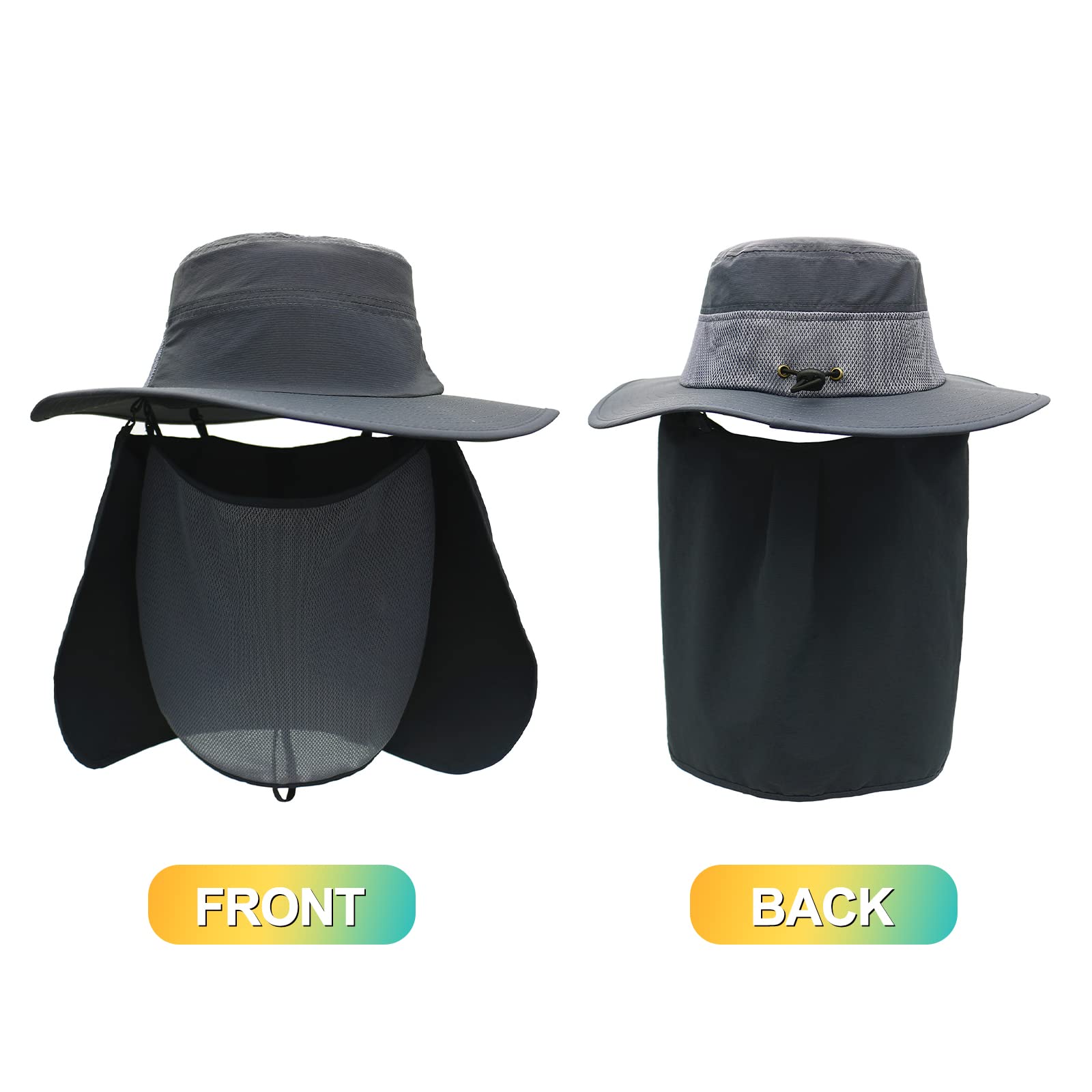Surblue full-view fishing hat showcases quick-drying fabric for active days.